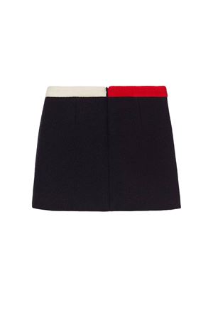 Knitted navy blue wool skirt GUCCI KIDS | 750916ZAMKZ4215